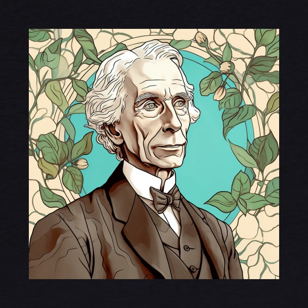 Bertrand Russell drawing by ComicsFactory